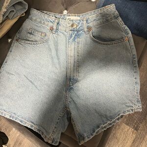 Zara Light Blue Denim Short